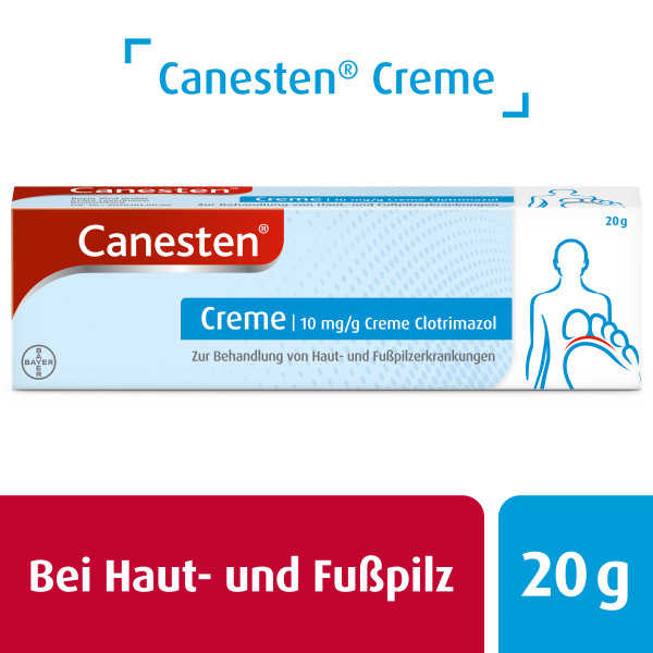 Abbildung für CANESTEN Creme zur Behandlung von Hautpilz und Fußpilz
